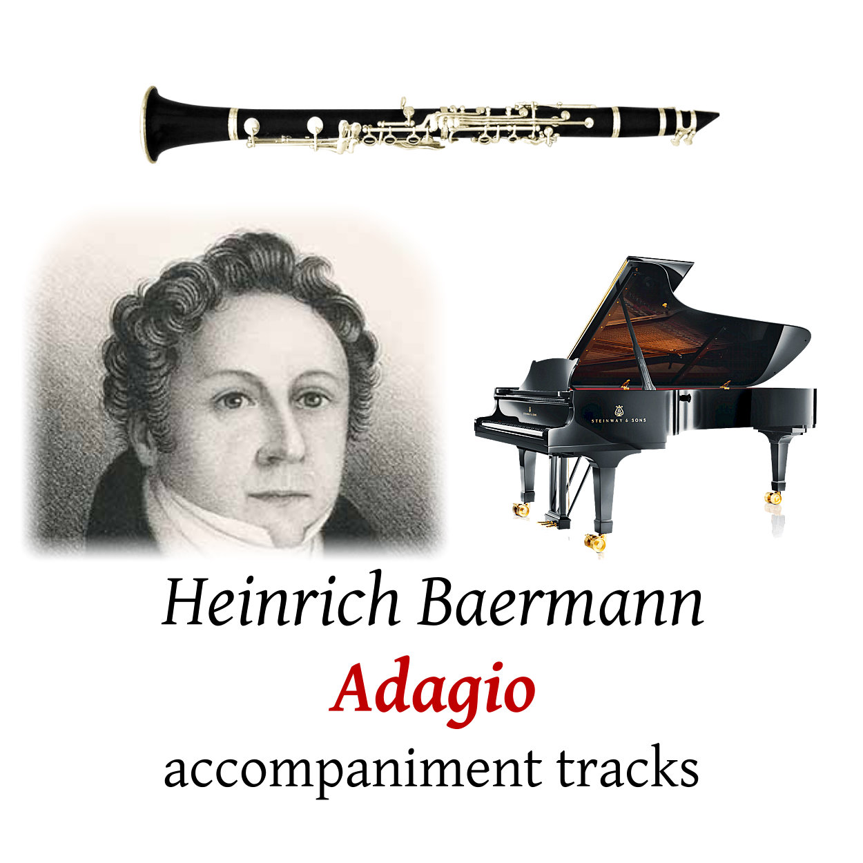 accompaniment tracks for Baermann: Adagio for Piano and Clarinet