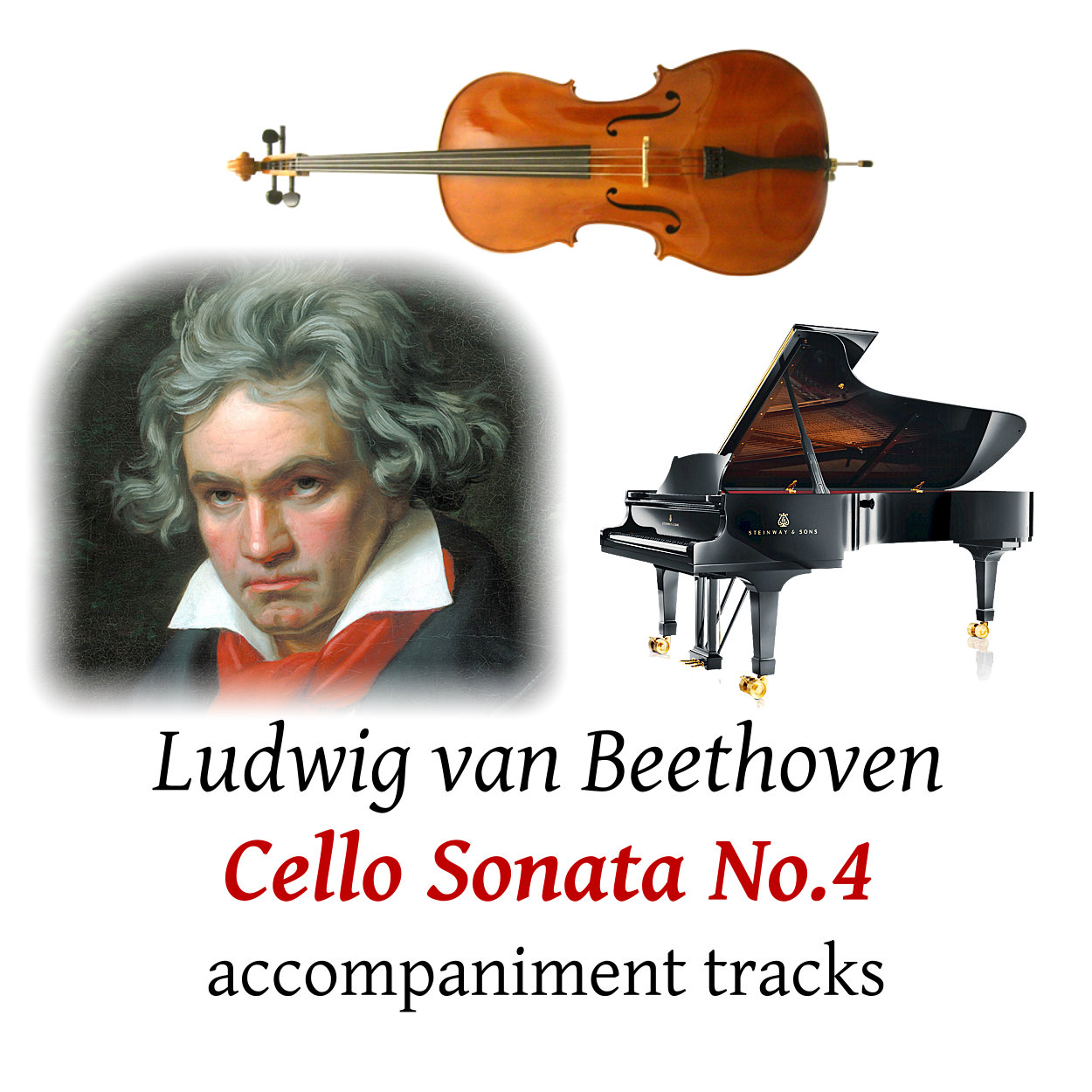 accompaniment trscks for Beethoven: Cello Sonata No.4 in C