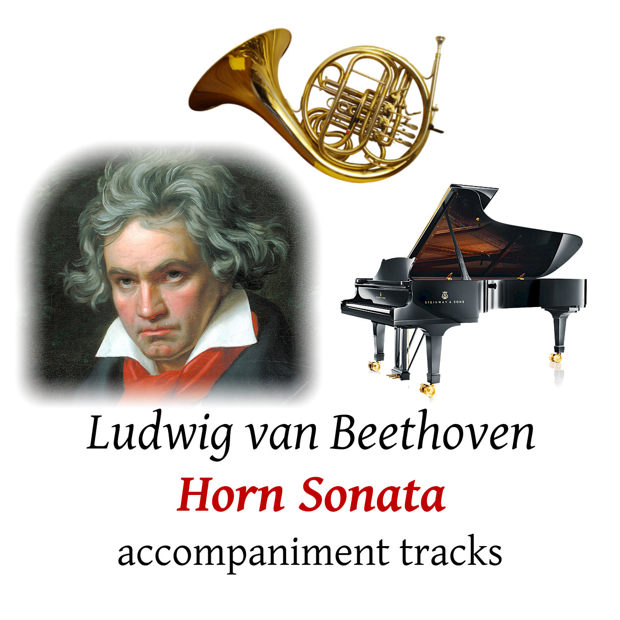 accompaniment trscks for Beethoven: Horn Sonata in F, Op.17