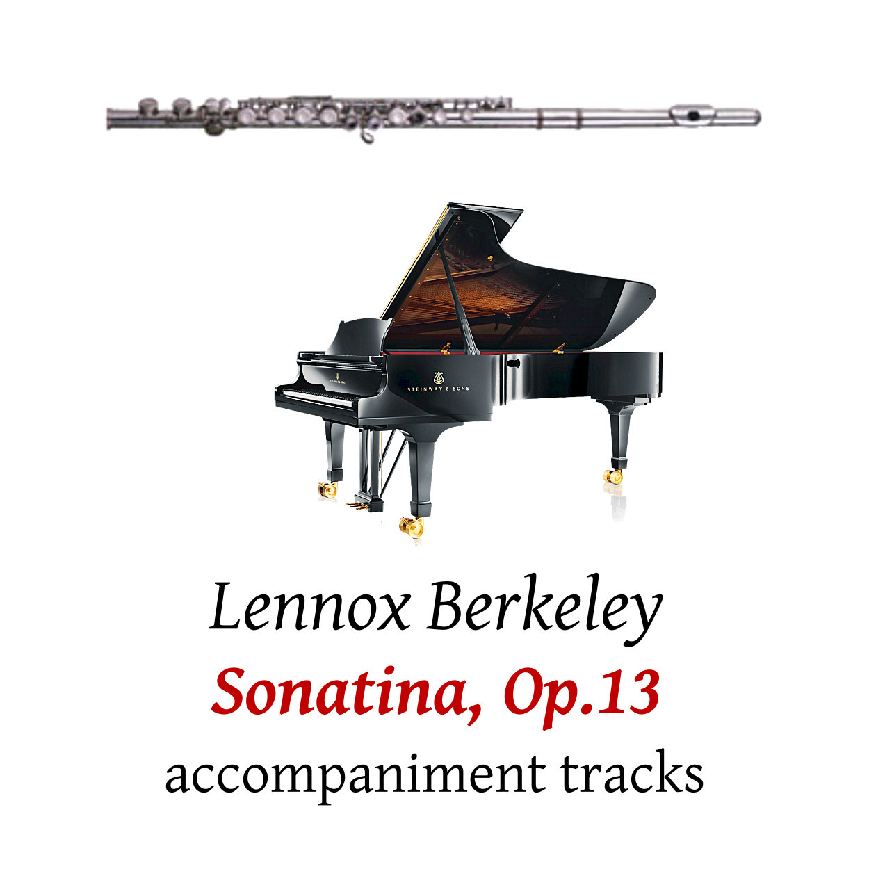 accompaniment trscks for Berkeley: Flute Sonatina