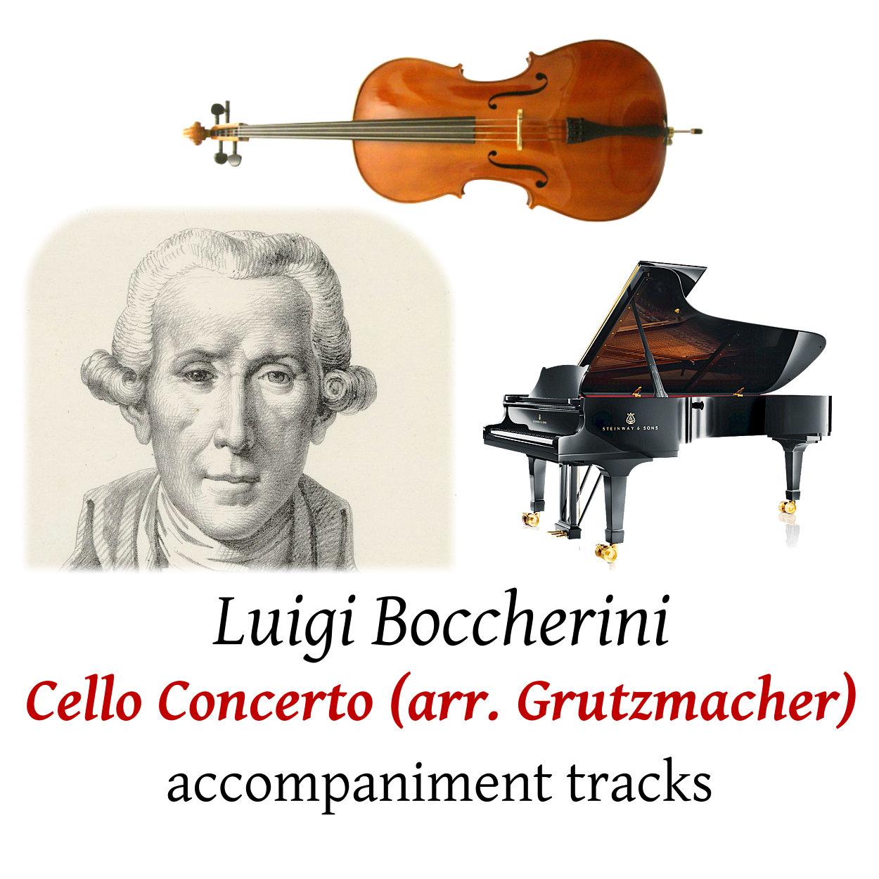 accompaniment trscks for Boccherini: Cello Concerto in B flat (arr. Grutzmacher)