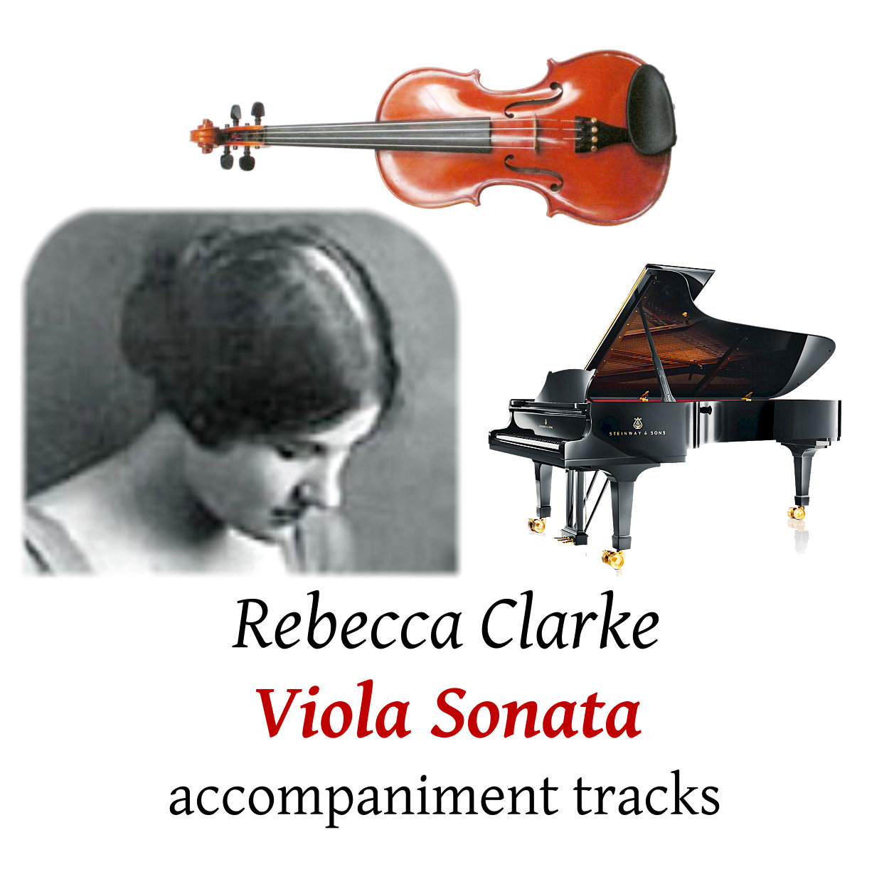 accompaniment trscks for Clarke: Viola Sonata