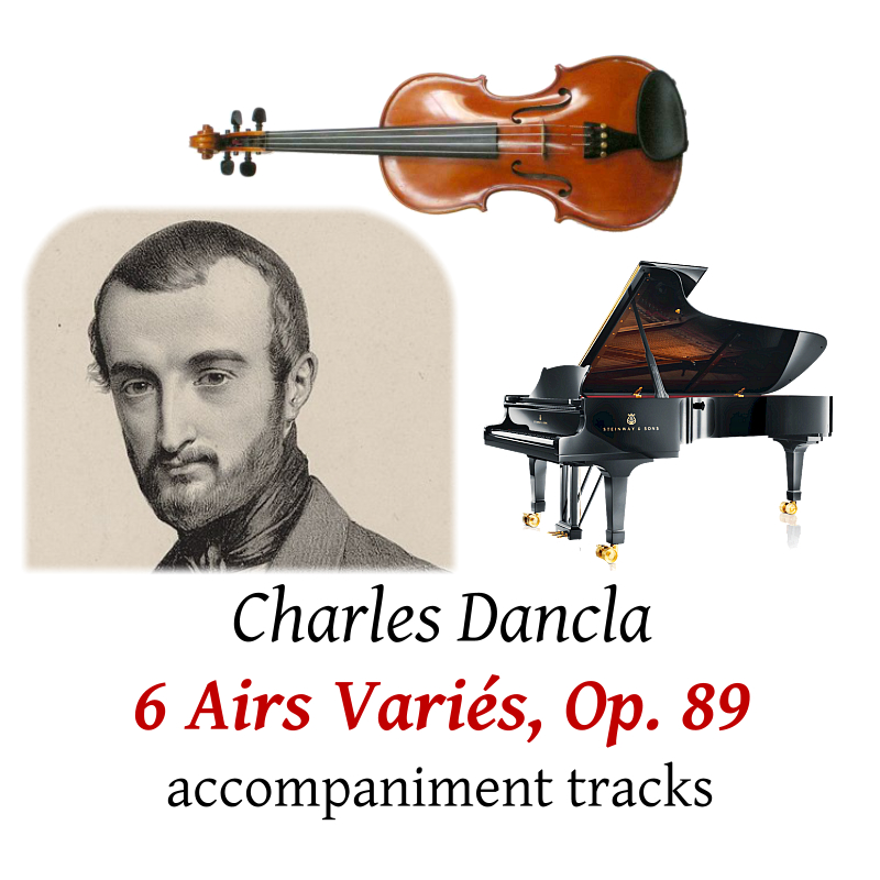 accompaniment trscks for Dancla: 6 Airs Vari�s for Violin, Op.89