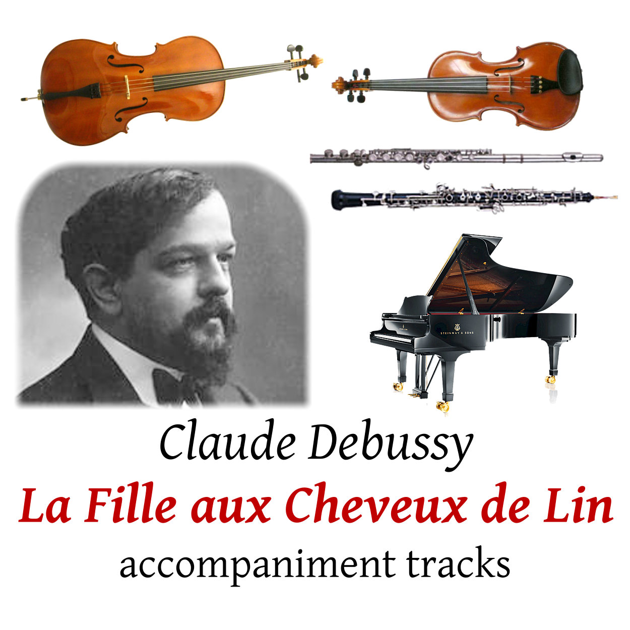 accompaniment tracks for Debussy: La Fille aux Cheveux de Lin