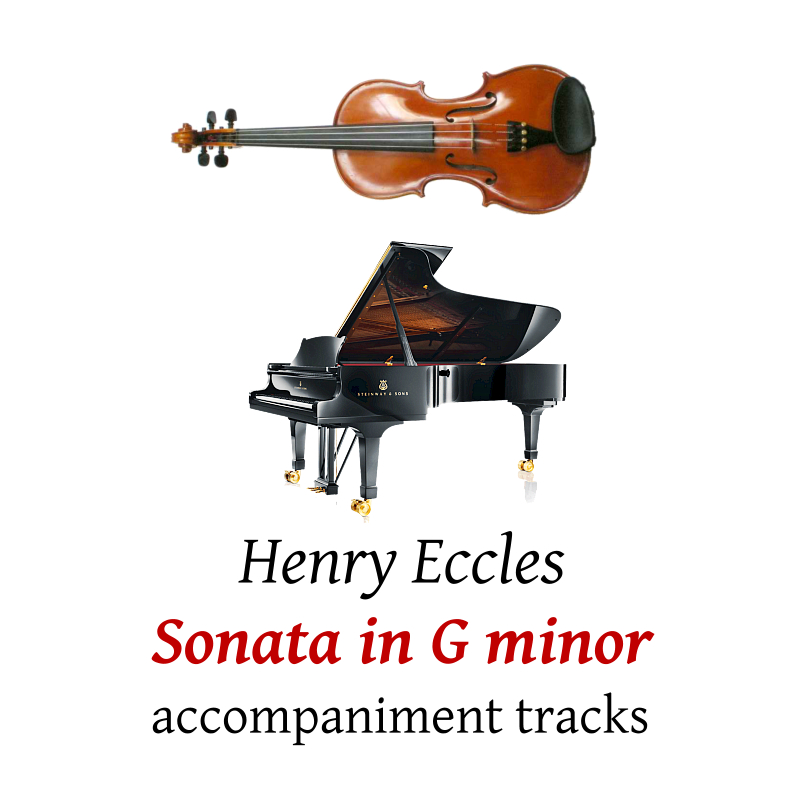 accompaniment trscks for Eccles: Sonata in G minor