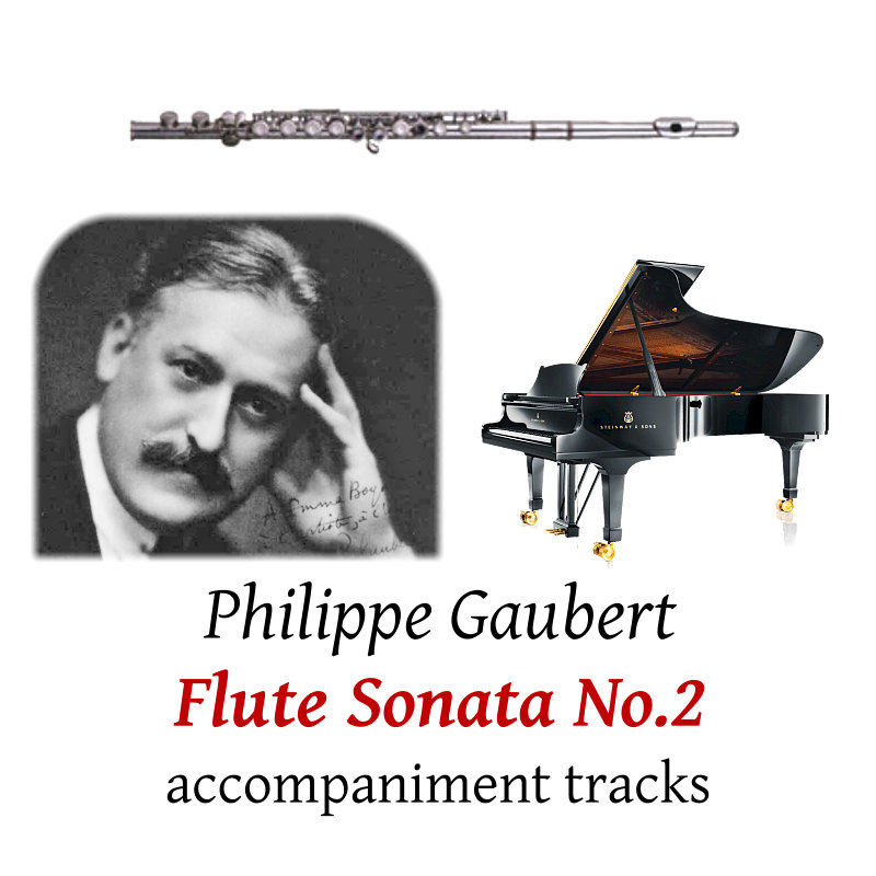 accompaniment trscks for Gaubert: Flute Sonata No.2