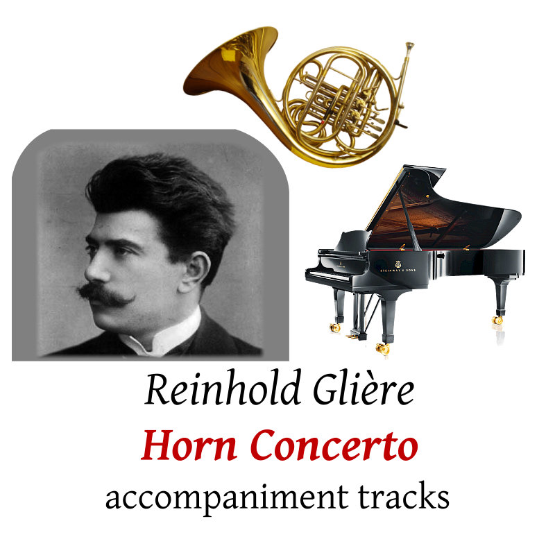 accompaniment trscks for Gli�re: Horn Concerto in B flat, Op.91