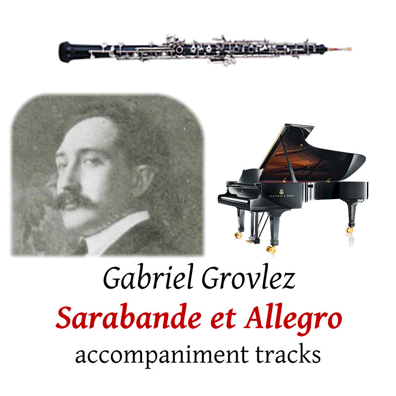 accompaniment tracks for Grovlez: Sarabande et Allegro in D minor