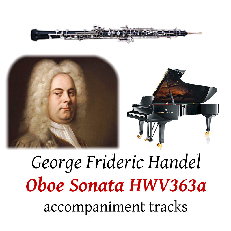 accompaniment trscks for Handel: Oboe Sonata in F major, HWV 363a