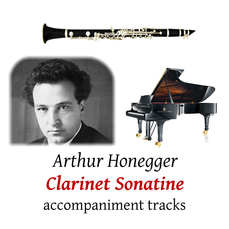 accompaniment trscks for Honegger: Sonatine for Clarinet