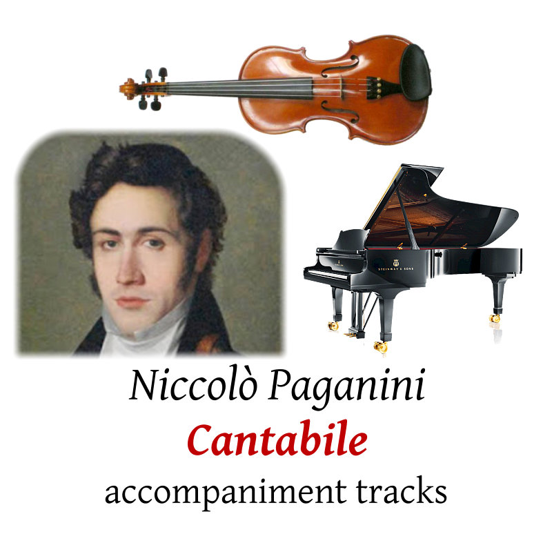 accompaniment tracks for Paganini: Cantabile