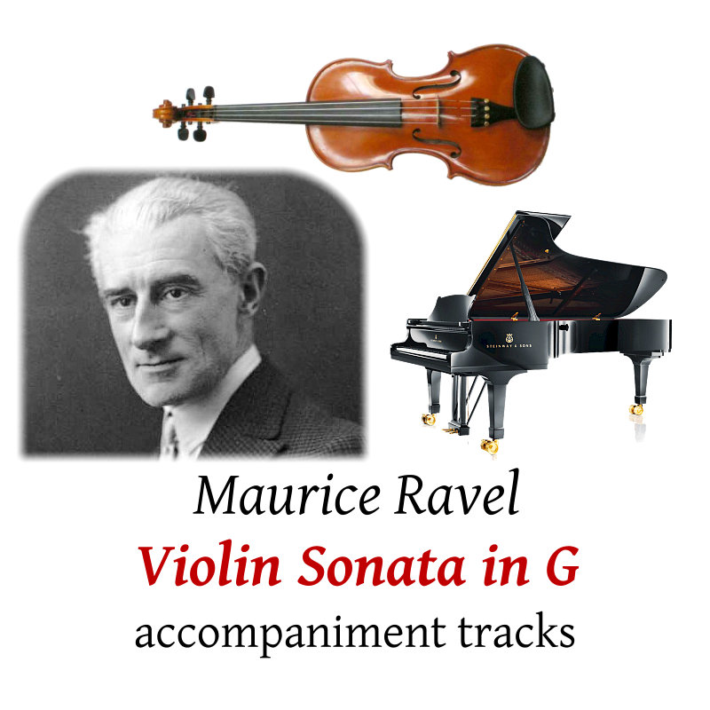 accompaniment trscks for Ravel: Violin Sonata No.2 in G