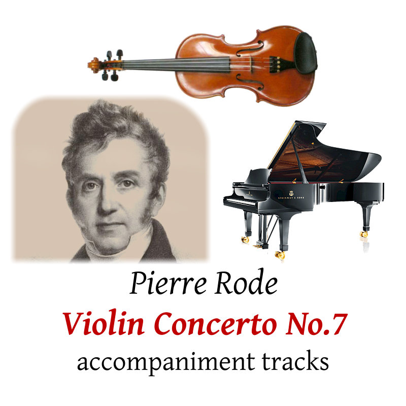 accompaniment trscks for Rode: Violin Concerto No.7 in A major