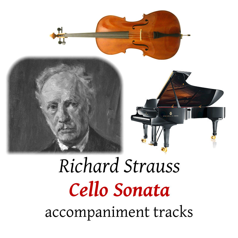 accompaniment trscks for Strauss: Cello Sonata, Op.6