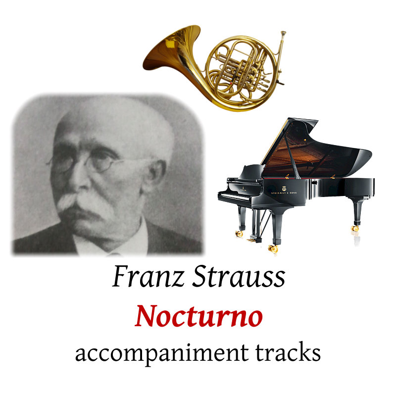 accompaniment tracks for Franz Strauss: Nocturno, Op.7