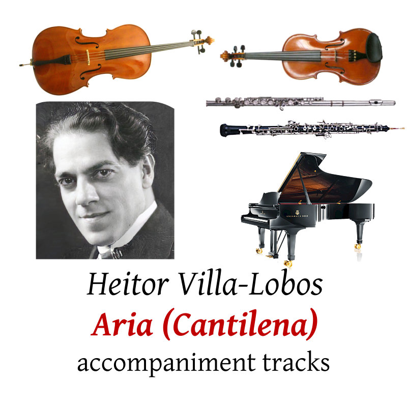 accompaniment tracks for Villa-Lobos: Aria (Cantilena) from Bachianas Brasileiras No.5