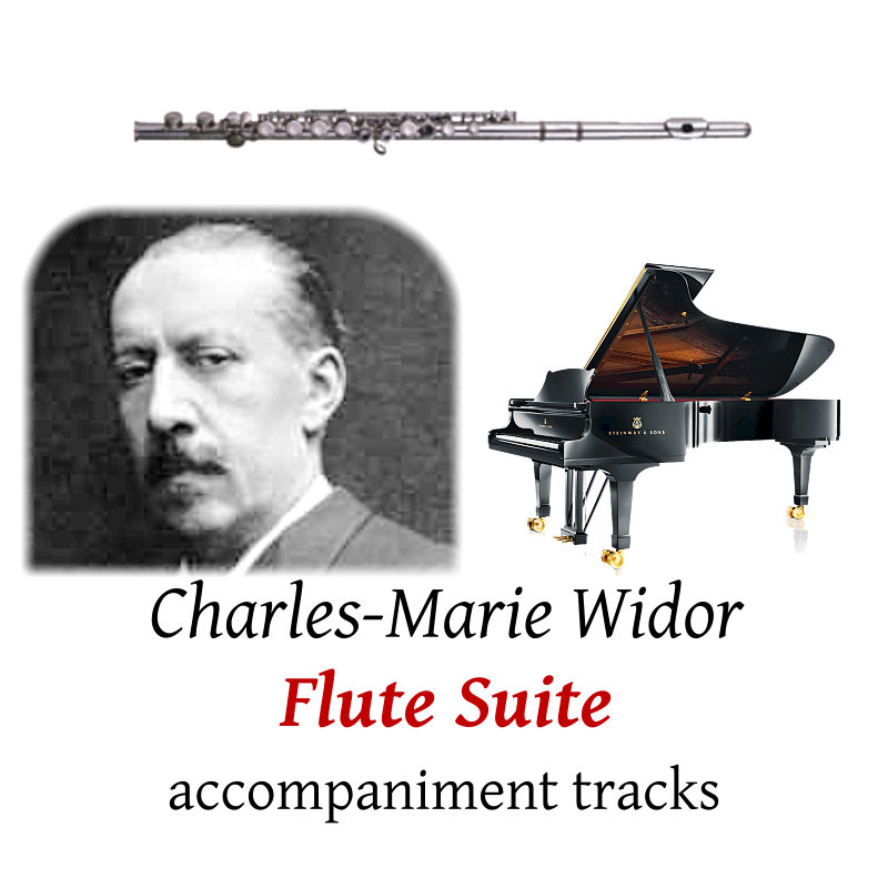 accompaniment trscks for Widor: Suite for Flute, Op.34